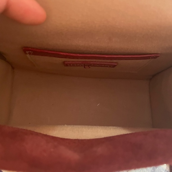 Elizabeth And James Eloise Field Bag Plum Tassle Leather Suede - Picture 14 of 16